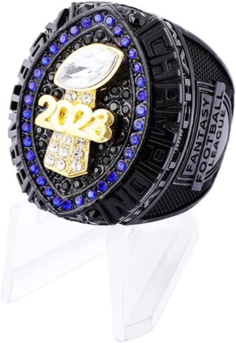 جائزة 2023 Fantasy Football Championship Trophy Ring Award Sport MVP الفائز بجائزة FFL League Champion Ring in Kuwait