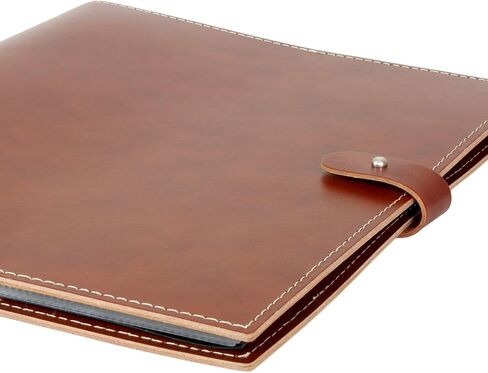 كتاب عرض متعدد الحلقات من الجلد البني مقاس 11 × 14 بوصة (عمودي) + 10 واقيات أوراق خالية من الأحماض الأرشيفية للمطبوعات والصور مقاس 11 × 14 بوصة in Kuwait