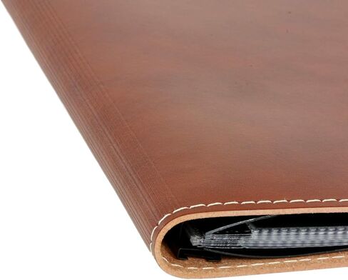 كتاب عرض متعدد الحلقات من الجلد البني مقاس 11 × 14 بوصة (عمودي) + 10 واقيات أوراق خالية من الأحماض الأرشيفية للمطبوعات والصور مقاس 11 × 14 بوصة in Kuwait