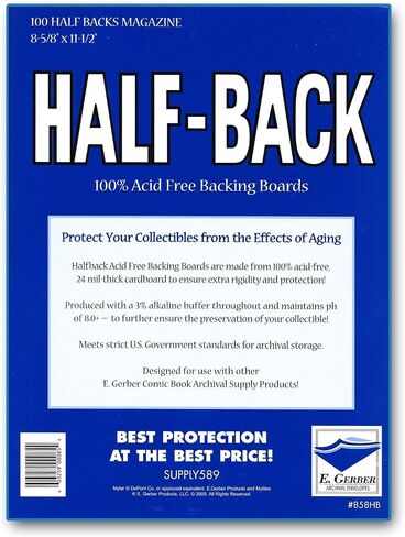 Half-Back Magazine Backing Boards 8 5/8" x 11 1/2" in Saudi Arabia
