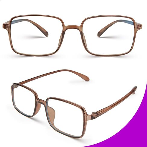 VISOONE Fashion مستطيلة خفيفة الوزن زرقاء حجب الضوء إطار متعدد الألوان للبنين والبنات لافرن in Kuwait