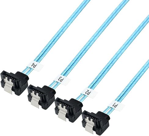 Internal HD Mini SAS (SFF-8643 Host) - 4X SATA Target Angle Cable, SFF-8643 for Controller 4 Sata Connect to Hard Drive 0.5M 1.6FT in Saudi Arabia