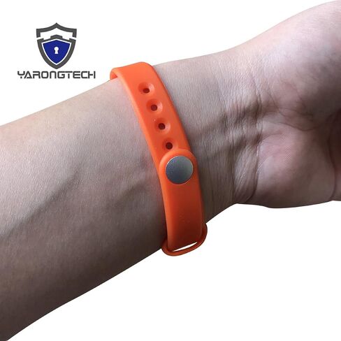 YARONGTECH MIFARE Classic 1K Wristband 13.56MHZ Black Silicone (Green-10pcs) in Saudi Arabia