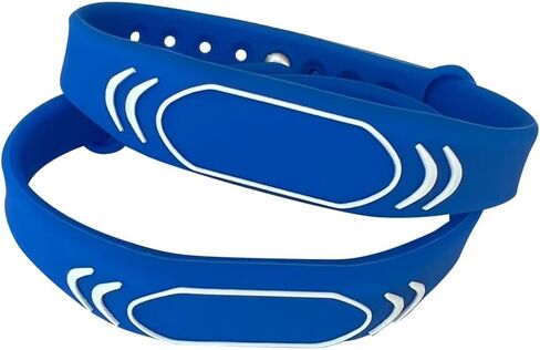YARONGTECH MIFARE Classic 1K Wristband 13.56MHZ Black Silicone (Green-10pcs) in Saudi Arabia