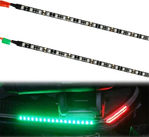 Navigation Boat Lights, LED Boat Bow Lights for Marine Pontoon Kayak Yacht, 12V Power Light Strip Kit - Red and Green in Kuwait