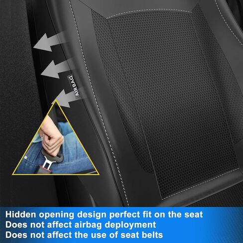 قطعتان من غطاء المقعد الأمامي للسيارة المبرد يناسب جميع موديلات تيسلا، وسادة مقعد سيارة مخصصة مع مروحة تبريد لطراز تيسلا 3 موديل Y 2017-2022، تغطية كاملة من الجلد المقاوم للماء، أسود in Kuwait