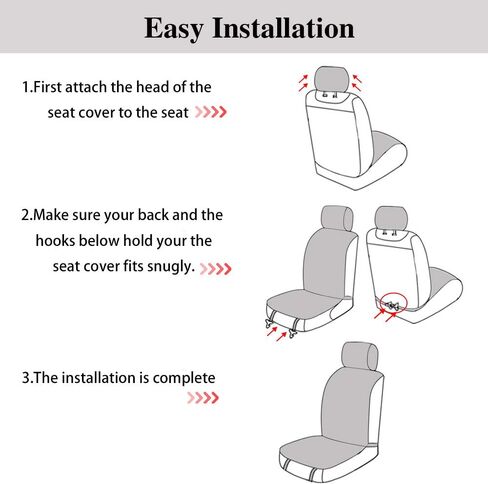 otoez منشفة العرق المقاومة للماء غطاء مقعد السيارة حصيرة السيارات حامي مقعد السيارة الأمامي لليوجا الجري السباحة كروسفيت الرياضيين الشاطئ الرياضة في الهواء الطلق، عالمية تناسب معظم المركبات، أسود 2PCS in Kuwait