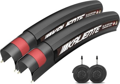 2-Pack 700x 23/25/28c Road Bike Folding Tires with 2-Pack Tubes in Saudi Arabia