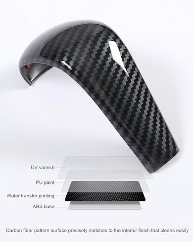 لـ 2023 2024 مازدا CX-50 ملحقات غطاء الكسوة الداخلية لمازدا 3 CX-30 2024 2020-2023 لمازدا CX50 2023 2024 غطاء مقبض ناقل الحركة للسيارة - ملحقات ألياف الكربون in Kuwait