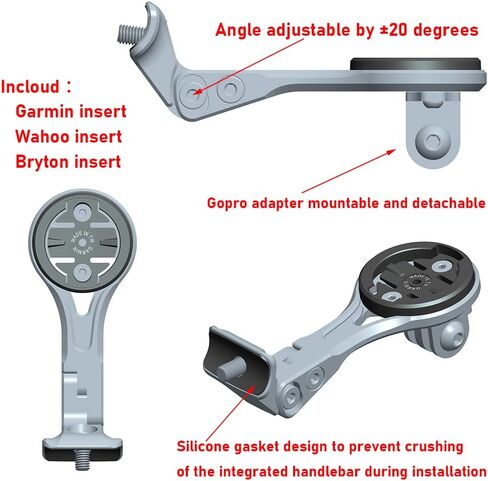 Out Front Combo Mount for Garmin Edge Wahoo Elemnt Combo Mount for Trek 2023 New Madone Gen 7 Madone SLR Integrated Handlebar Stem in Saudi Arabia