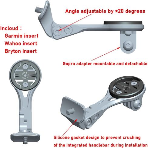 Out Front Combo Mount for Garmin Edge Wahoo Elemnt Combo Mount for Trek 2023 New Madone Gen 7 Madone SLR Integrated Handlebar Stem in Saudi Arabia