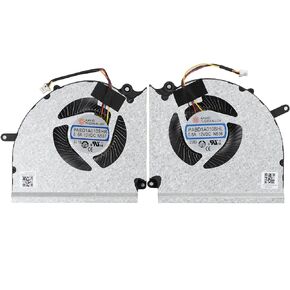 وحدة المعالجة المركزية الجديدة و GPU تبريد مروحة التبريد لـ MSI GE78 GE78HX GP78 GP78HX MS-17S1 MS-17S2 PABD1A010SHR N507 PABD1A010SHL N508 DC12V 0.6A مروحة