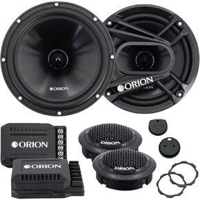 Orion Cobalt Series CB65C 2-Way Car Audio Component System - 6.5" Speakers, Full Range, Enhanced Bass, 280W, 4 Ohms, Easy Installation, 1" Silk Dome Tweeter, External Passive Crossover (Pair)
