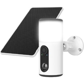 ANRAN Solar Security Cameras with Light,2K Wireless Outdoor Floodlight Camera with Color Night Vision & AI Motion Detection,2-Way Talk Spotlight Siren Alarm,Compatible with Alexa