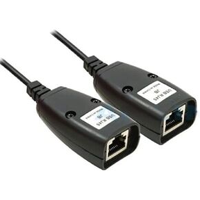 USB 2.0 Male to Female Cat6 Cat5 Cat5e 6 Rj45 LAN Ethernet Network Extender Extension Repeater Adapter Converter Cable