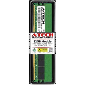 A-Tech 32GB RAM Replacement for Dell W08W9, 0W08W9 | DDR5 4800MHz PC5-38400 2Rx8 ECC Registered EC8 RDIMM Single Server Memory Module