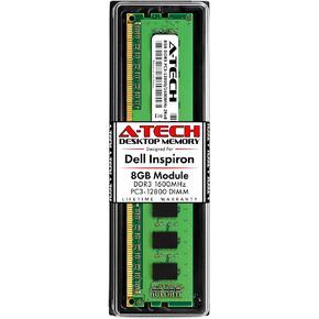 A-Tech 16GB (2x8GB) RAM for Dell Inspiron 3647, 3847 | DDR3 1600MHz DIMM PC3-12800 240-Pin Non-ECC UDIMM Desktop Max Memory Upgrade Kit