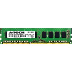 A-Tech 4GB for DELL PowerEdge R220 (1 x 4GB) PC3-12800 (DDR3-1600) ECC Unbuffered UDIMM 240-Pin 1Rx8 1.35V Server Memory RAM