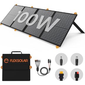 FlexSolar 40W USB شواحن الألواح الشمسية القابلة للطي 18W USB-A USB-C الطاقة المحمولة في حالات الطوارئ ETFE أحادية البلورية لوحات صغيرة IP67 مقاومة للماء والتخييم والمشي لمسافات طويلة وحقائب الظهر للهواتف وبنوك الطاقة والأجهزة اللوحية