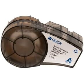 Brady M21-750-427, Pack of 110927 0.75"x14' Translucent/White BMP21 Vinyl Wire & Cable Label, Pack of 5 Cartridges