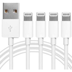 Cables de carga Lightning USB Compatible con iPhone 14/13/12/11 Pro/11/XS MAX/XR/8/7/6s Plus, iPad Pro/Air/Mini, iPod, paquete de 3 Cables. (con certificacion MFI) 2.1A,de carga rápida de 1M