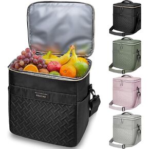 Insulated Waterproof Cooler Bag for Women Men，30 Cans Collapsible Lunch Bag with Shoulder Strap,Leakproof Soft Cooler for Beach, Camping & Travel