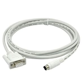 OP320-FX for MD204L OP320 OP320-A TG TH Touch Panel HMI Connect FX Series PLC Programming Cable MD204-FX(White Colour,3Meter)