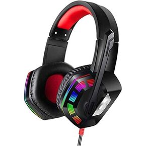 Gaming Het Het with 7.1 Surround Sound PS4 Het with Noise Canceling Mic LED Light Compatible with PS4 PS5 PC Switch Laptop Memory Foam Ear Pads
