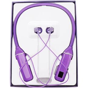 Keenso RGB Backlight Neckband Headphone with Powerful Bass for Gaming Enthusiasts WaterproofRed/1 (Purple)