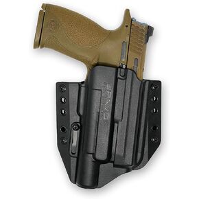 Bravo Beft Herster for S & W M & P 9،40 2.0 (4/4.25 in) مع حافظة Surefire X300 UA/UB - حافظة مريحة OWB X300 مع الاحتفاظ القابل للتعديل - تصميم منخفض البشر للحمل المخفي - المصنوع في الولايات المتحدة الأمريكية
