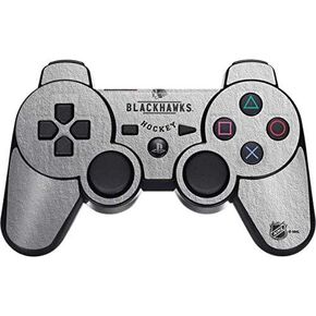 Skinit Decal Gaming Skin for PS3 Dual Shock Wireless Controller - Officially Licensed NHL Chicago Blackhawks Black Text Design