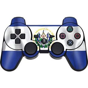 Skinit Decal Gaming Skin for PS3 Dual Shock Wireless Controller - Originally Designed El Salvador Flag Design