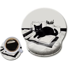 HOPONY Gel Wrist Rest Mouse Pad-Ergonomic Office Mousepad with Wrist Support-Non-Slip,Design Desk Accessories Mat for Home&Game Decor Purple Dragon in Kuwait