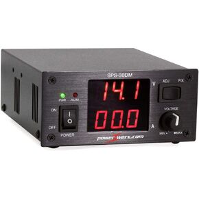 Powerwerx SPS-30DM متغير 30 أمبير سطح المكتب DC Supply مع العدادات الرقمية