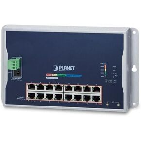 WGS-4215-16P2S Switch- Industrial 16-Port 10/100/1000T 802.3at PoE + 2-Port 100/1000X SFP Wall-Mounted Managed Switch ( Planet )