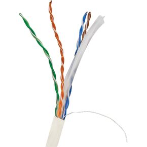 MBW6U-01444 CAT-6 UTP CMR CMR ، 1000 قدم (أبيض)