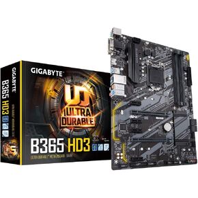 GIGABYTE B365 HD3 (LGA1151/Intel/ATX/2xM.2/Gigabyte 8118 Gaming LAN/WIFI Upgradable Slot/Smart Fan 5/DDR4/Motherboard)