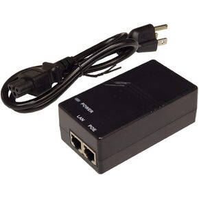 24V 1A 24W 10G Desktop UL Certified Poe Asserter مع سلك الطاقة في أمريكا الشمالية. Poe Pinout: 45+ ؛ 78-
