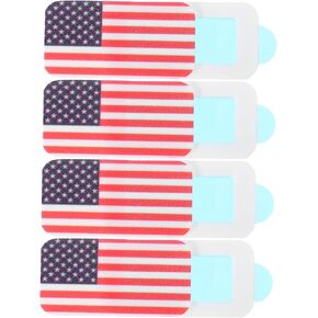 Nuobesty 4 PCS Flag Cov Cover Cover Cover Slider Covering Sliding Coverings for Tablet Laptop سطح المكتب خصوصية سهلة التثبيت محمول