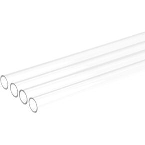 Alphacool Plexi (Acrylic) HardTube 10mm ID, 13mm OD, 60cm, Clear, 4-Pack