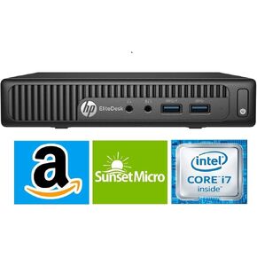 HP EliteDesk 800 G2 Mini Business Desktop PC Intel Quad-Core i7-6700T up to 3.1G,8G DDR4,1000GB(1TB) SSD,VGA,DP Port,Windows 10 Professional 64 Bit-Multi-Language-English/Spanish (Renewed)