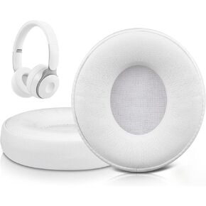 SOULWIT Replacement Ear Pads Cushions for Beats Solo Pro Wireless Noise Cancelling On-Ear Headphones, Earpads with Softer Protein Leather - Black