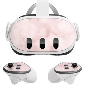 Skinit Decal Gaming Skin Compatible with Meta Quest 3 - Officially Licensed Blush Marble Design
