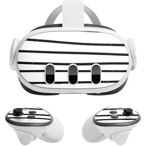 Skinit Decal Gaming Skin Compatible with Meta Quest 3 - Officially Licensed Freehand Stripes Design