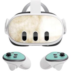 Skinit Decal Gaming Skin Compatible with Meta Quest 3 - Officially Licensed Angled Marble Design