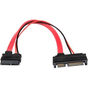 Rocstor Premium 6in Slimline SATA to SATA Adapter with Power - F/M - SATA for Optical Drive, Mother