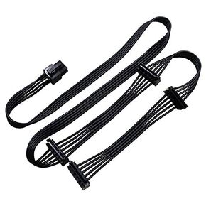New 6Pin Male 1 to 4 SATA 15pin Modular Power Supply Cable for Corsair AX1200