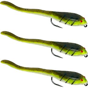 Delong Lures - 5.5 "" Fishpole Fishing Fishing Fishing for Bass و Crappie و Musky و Pike و Trout ، وحياة غارقة بطيئة مثل صيد الطعم المعطر قبل مزورة صيد السمك للمياه العذبة ...