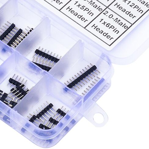 Pin Headers 2.0mm Header Connector Kit, 2 Row Female Header Pins 2P 3P 4P 5P 6P 7P 8P 9P 10P 12P PCB Board Pin Header Strip 180 Degree (YO-Pin-Str-2.0-F-Dual) in Kuwait