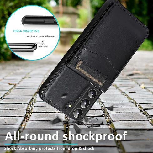 Asuwish Phone Case for Samsung Galaxy S22 5G with Tempered Glass Screen Protector and Credit Card Holder Wallet Cover Stand Leather Cell Accessories Glaxay S 22 G5 Cases Women Men Green in Saudi Arabia
